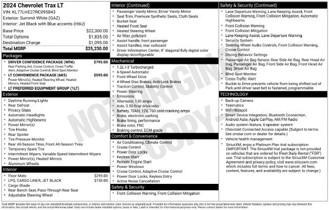 Used 2024 Summit White Chevrolet LT image 31