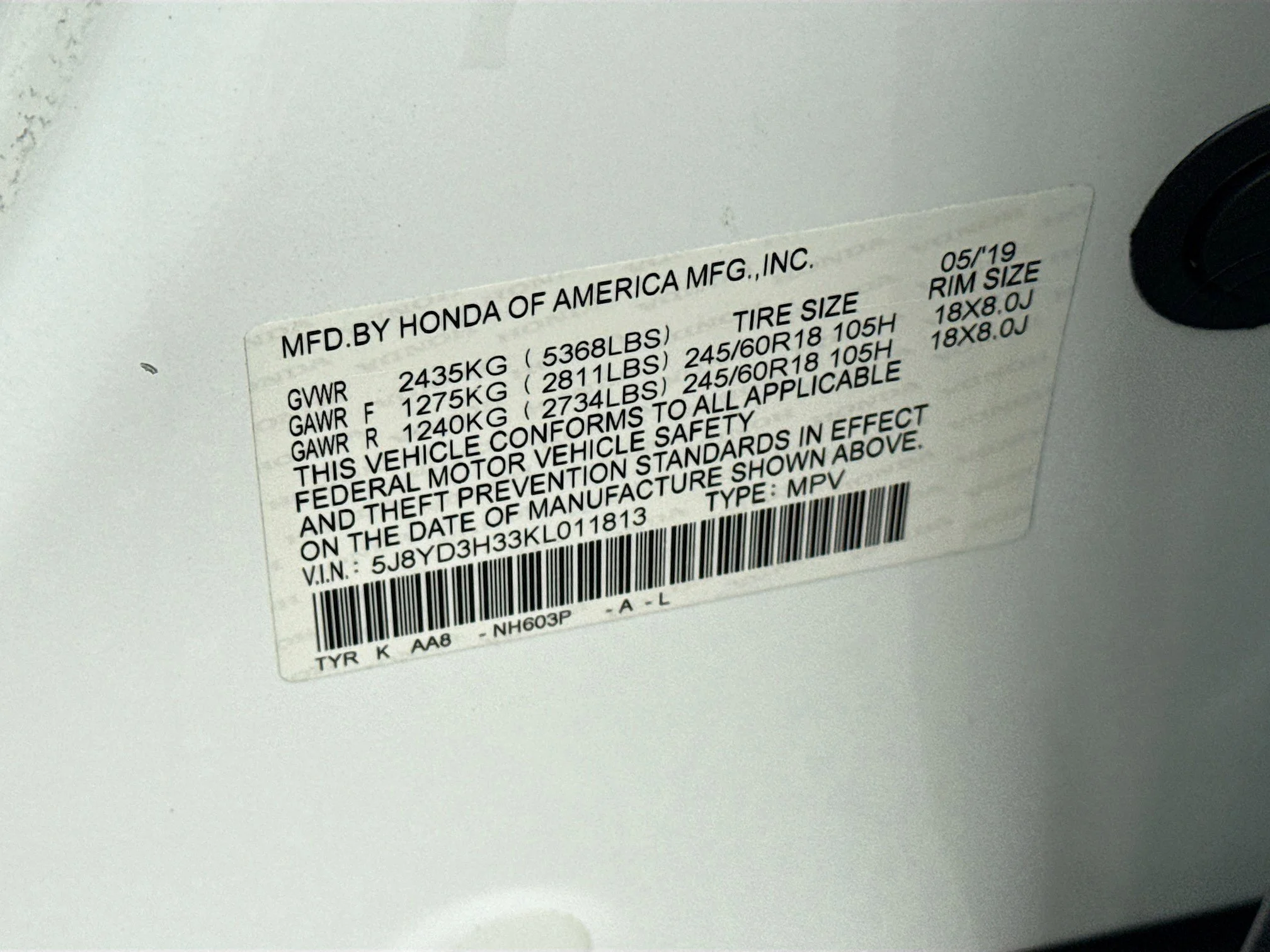 Used 2019 White Diamond Pearl Acura 3.5L image 44