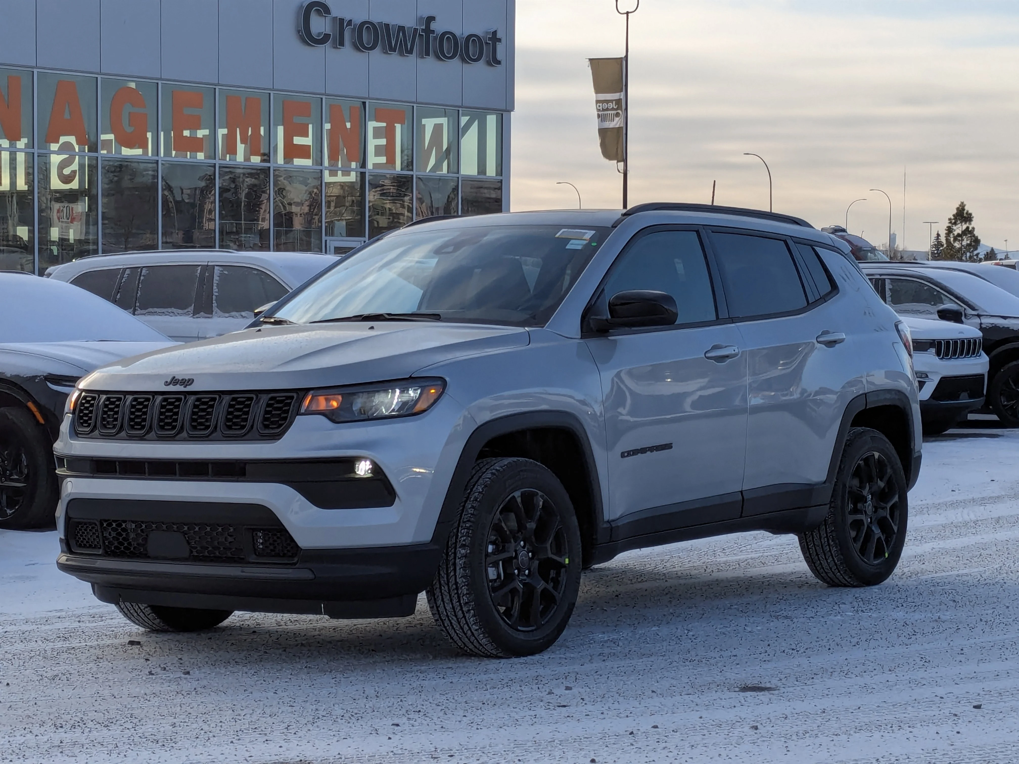 New 2026 Silver Jeep North - Altitude Special Edition 18 Black Wheels image 4