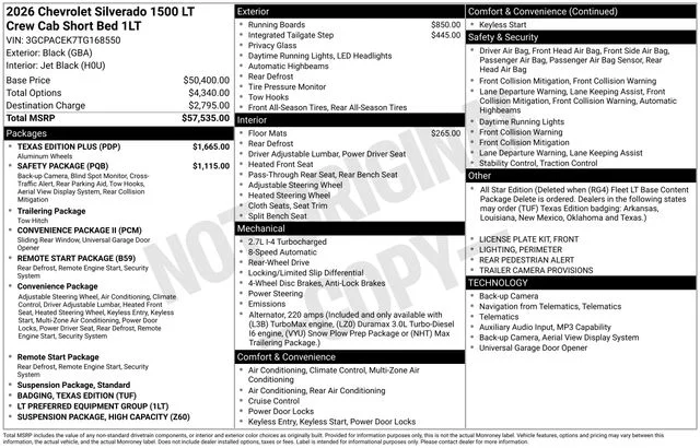 Used 2026 Black Chevrolet LT image 31