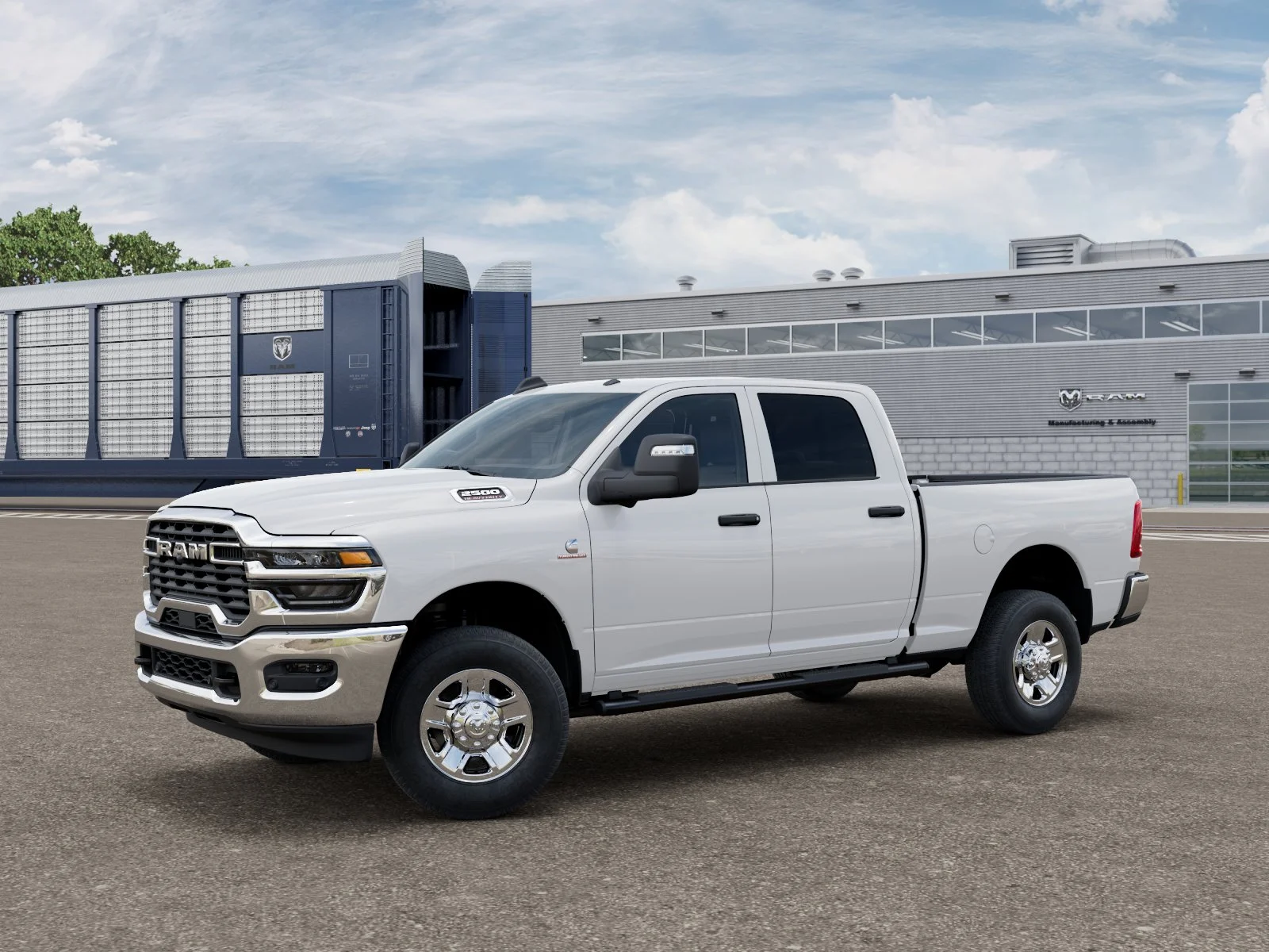 New 2026 Bright White Clear-Coat Exterior Paint RAM Tradesman image 1