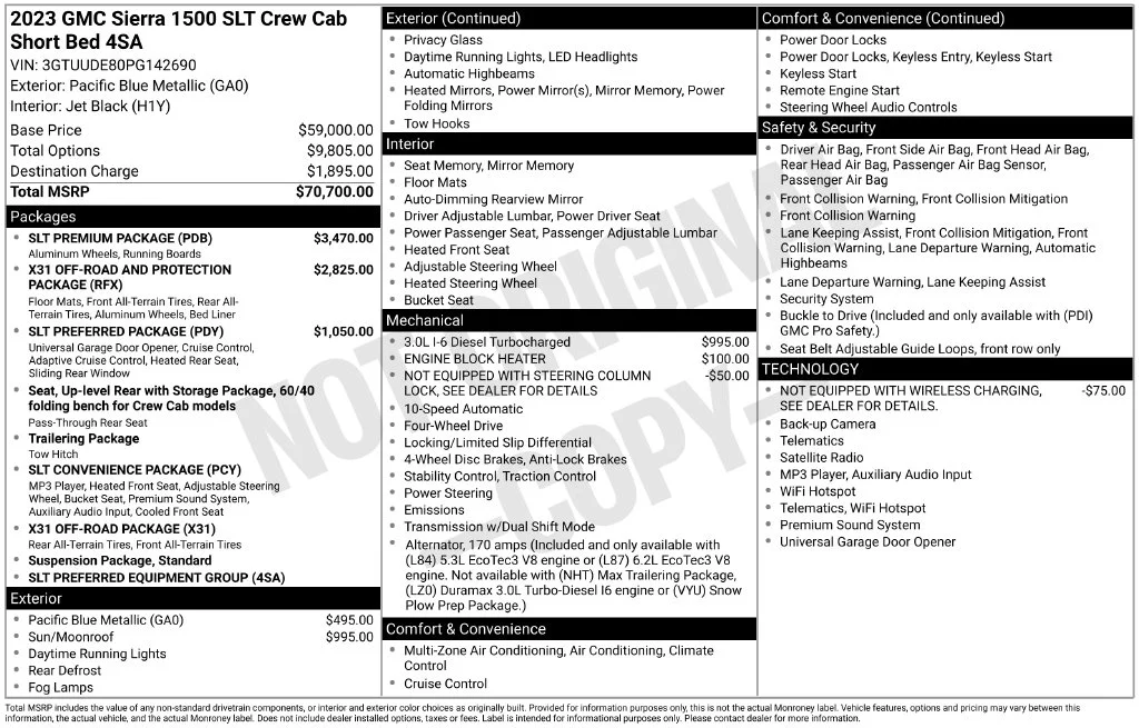 Certified Used 2023 Blue GMC SLT image 6