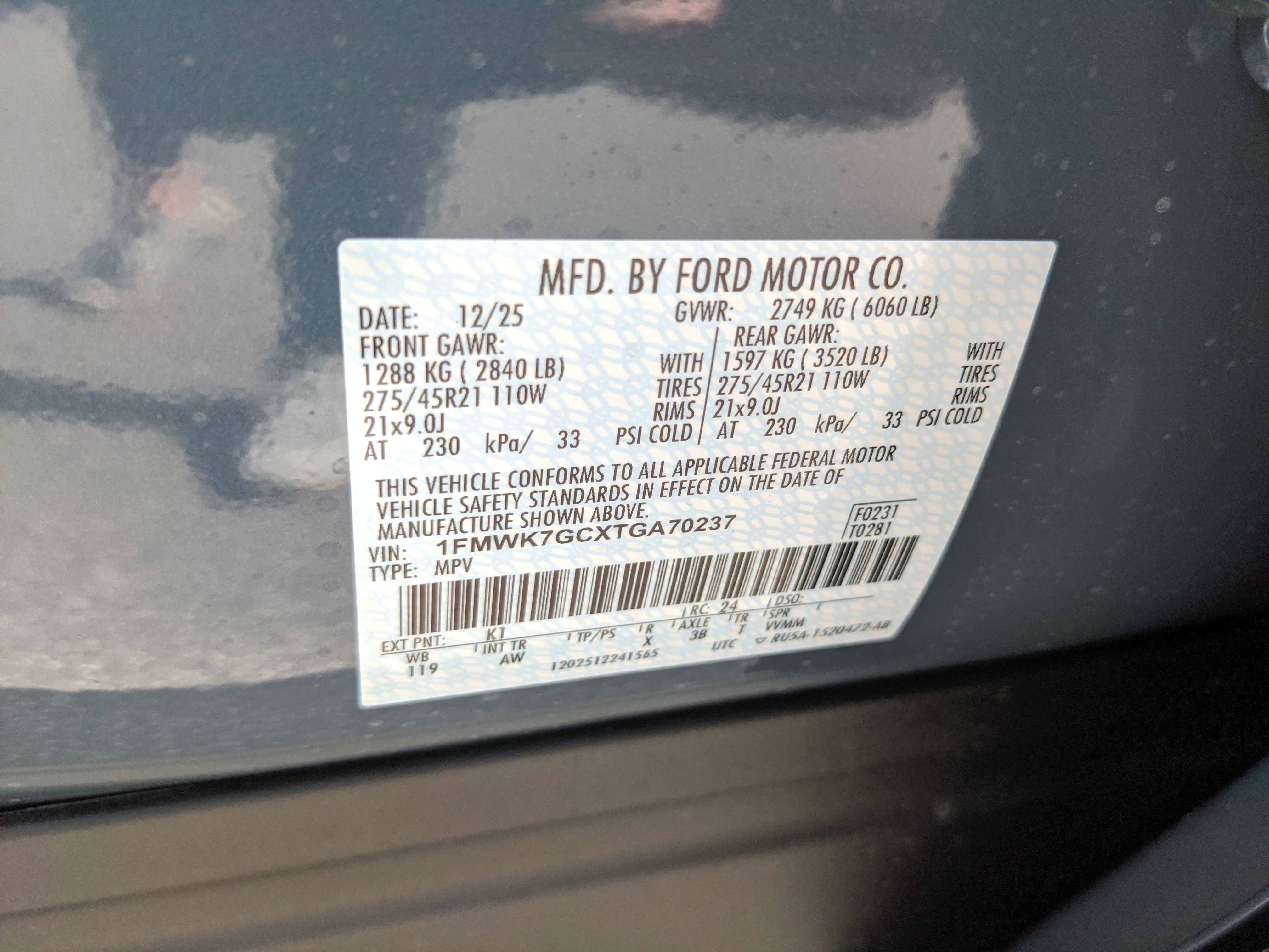 New 2026 Vapor Blue Metallic Ford ST image 36