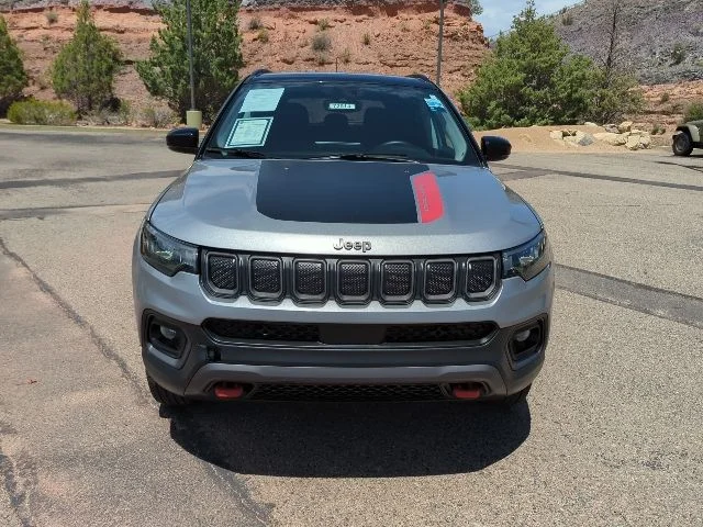 Certified Used 2022 Silver Jeep Trailhawk image 2