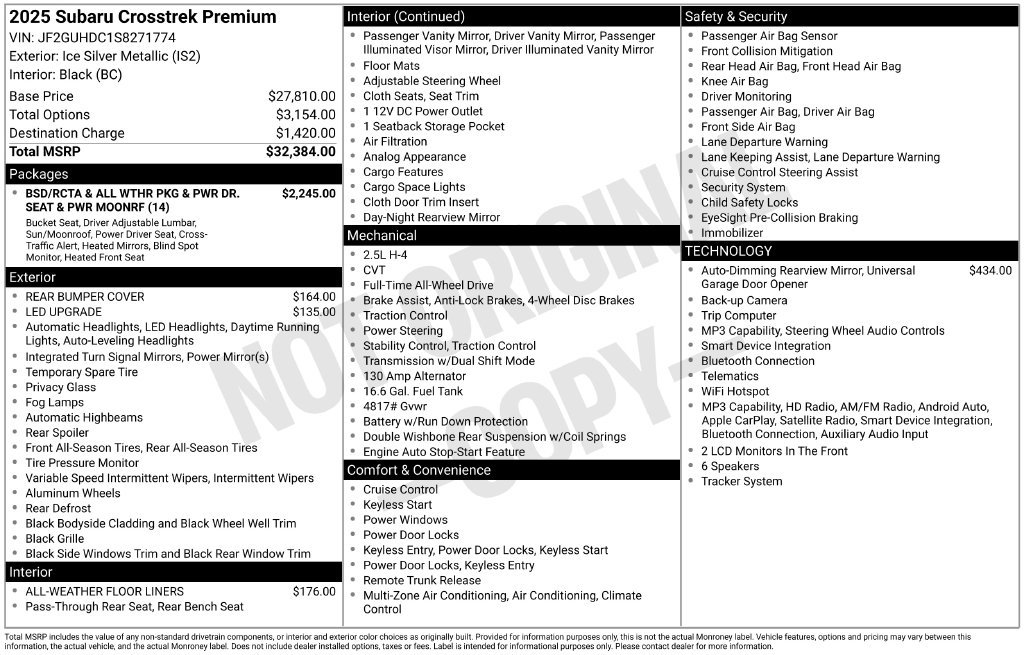 Certified Used 2025 Silver Subaru Premium image 10