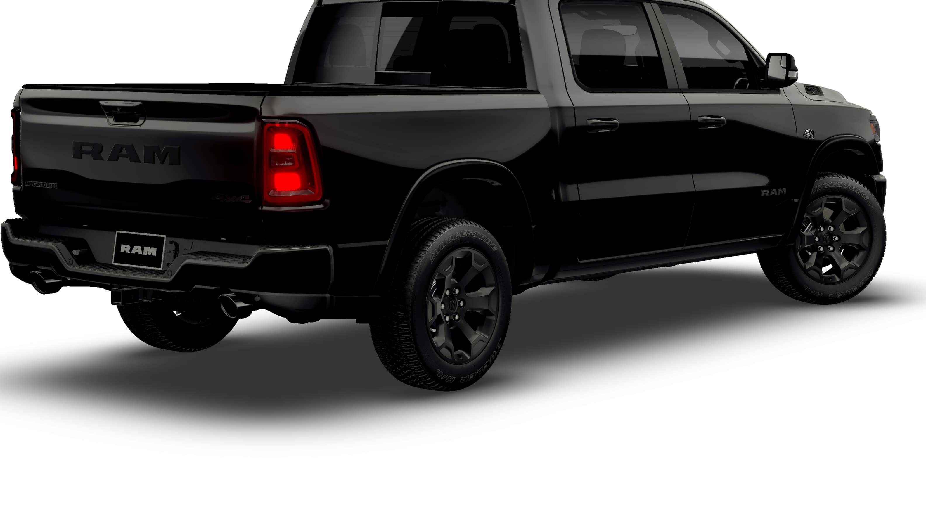 New 2026 Diamond Black Crystal Pearl-Coat Exterior Paint RAM Big Horn Night Edition image 14