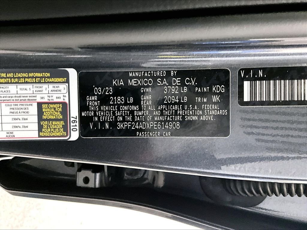 Used 2023 Gravity Gray Kia LXS image 33