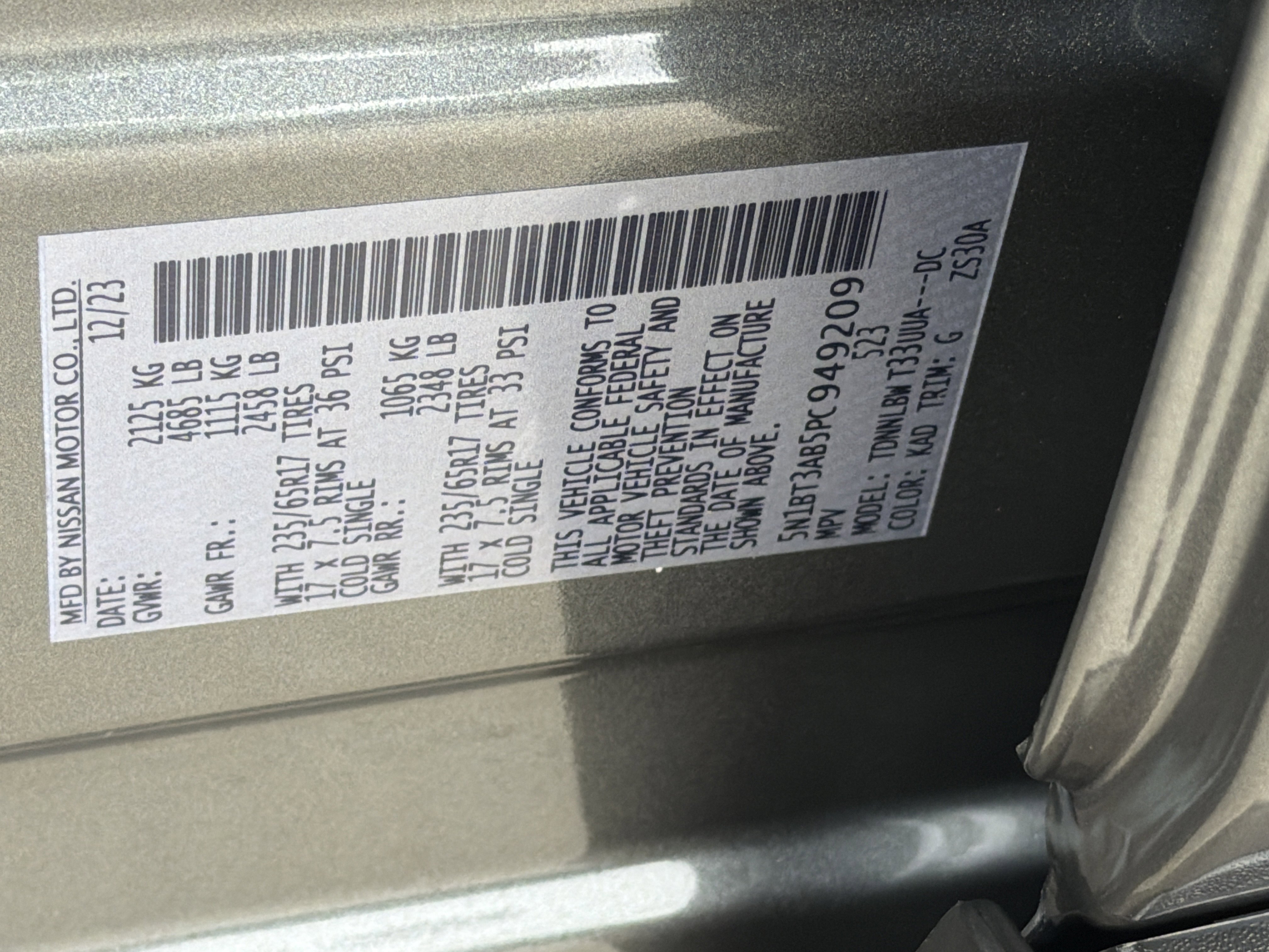 Used 2023 Gun Metallic Nissan S image 34