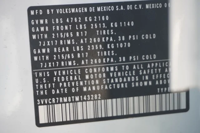 New 2027 Opal White Pearl Volkswagen 2.0T SEL image 15