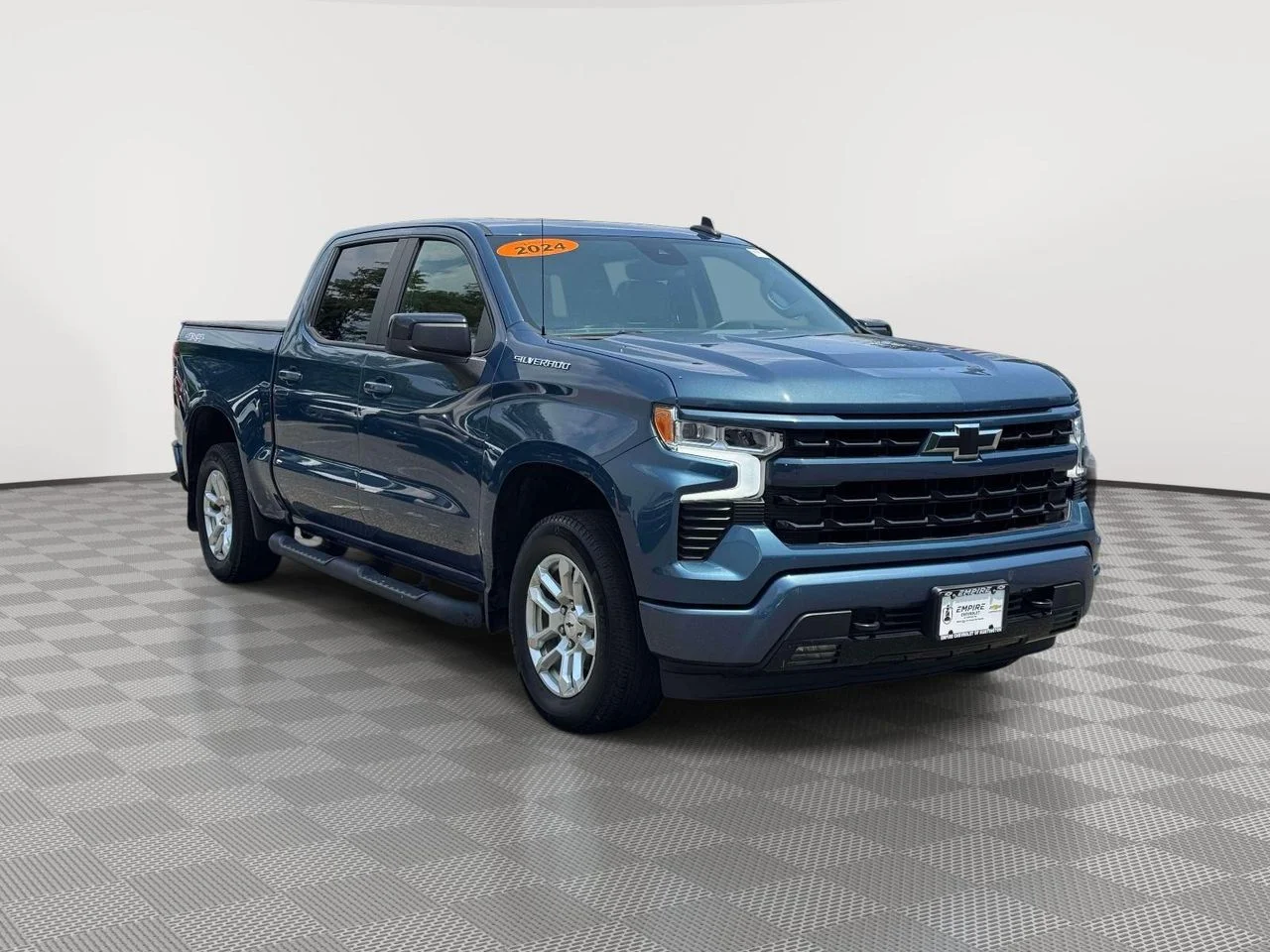 Used 2024 Lakeshore Blue Metallic Chevrolet 4WD Crew Cab Short Bed RST image 1