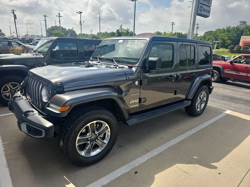 Certified Used 2018 Gray Jeep Unlimited Sahara image 2