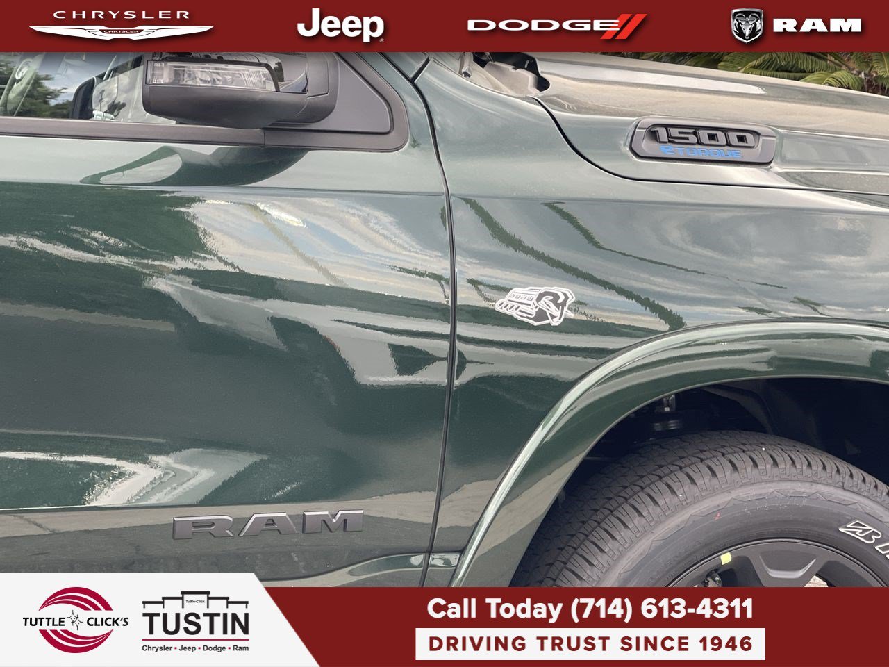 New 2026 Serrano-Green Metallic Exterior Paint RAM Big Horn image 8