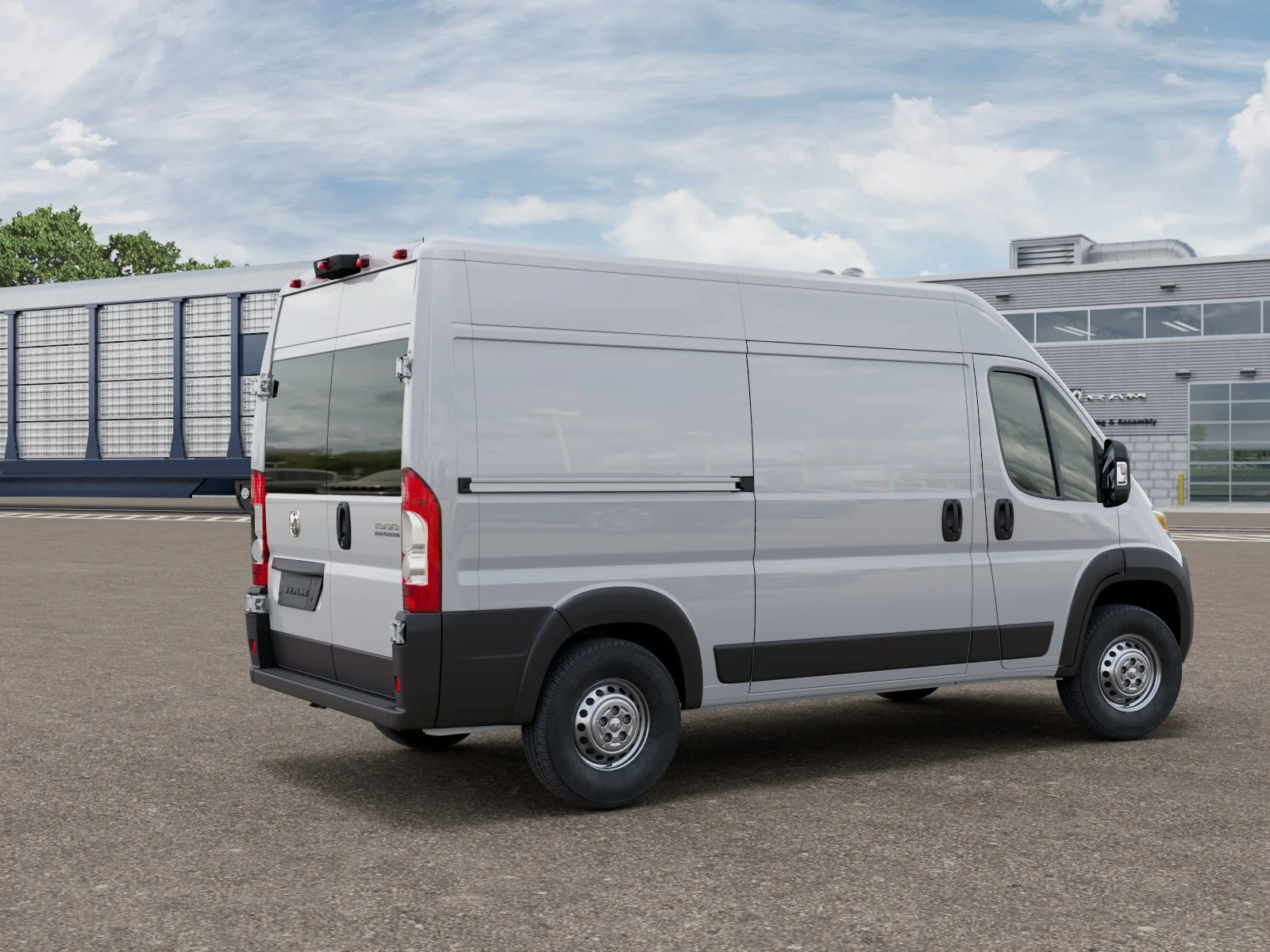 New 2026 Bright White Clear-Coat Exterior Paint RAM Tradesman image 2