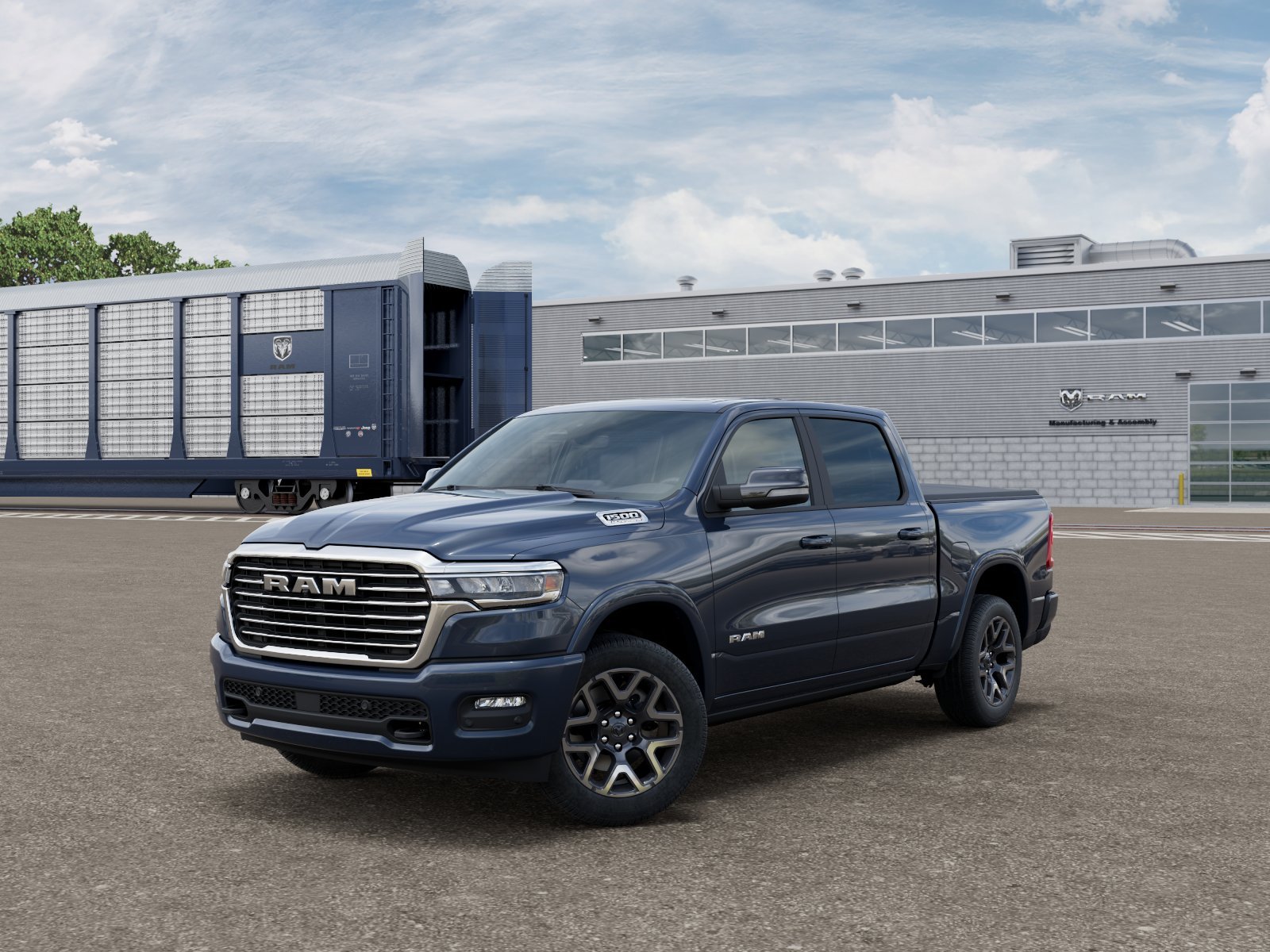 New 2026 Forged Blue Metallic Exterior Paint RAM LARAMIE image 1