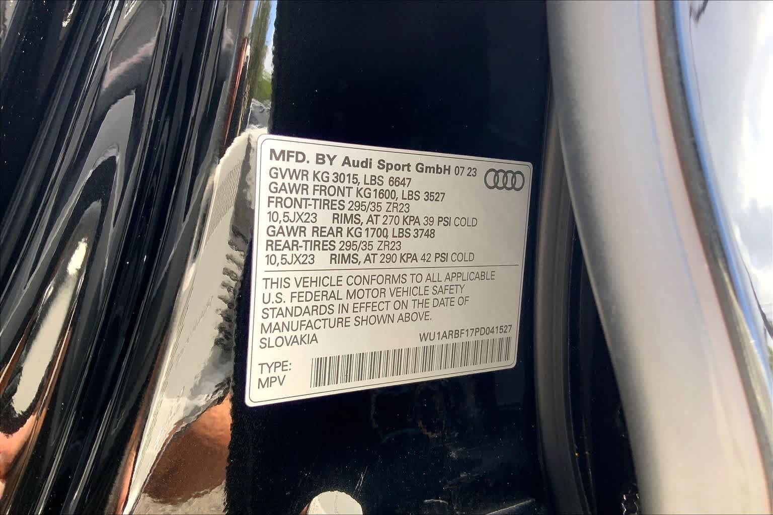 Used 2023 Mythos Black Metallic Audi  image 37