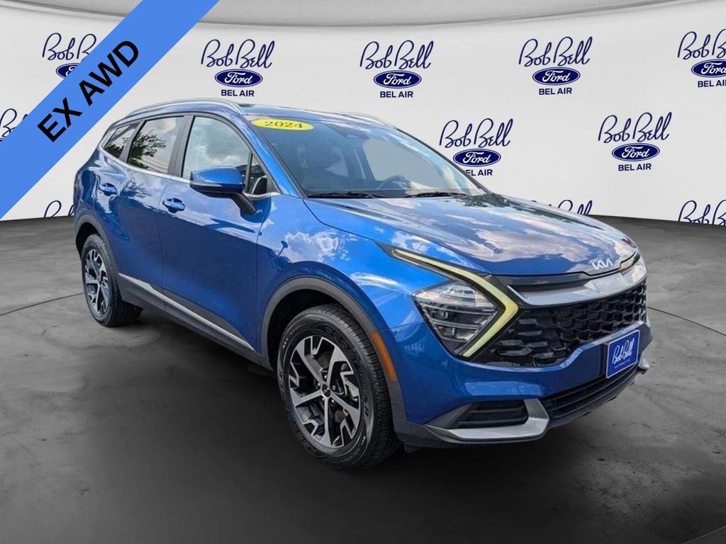 Used 2024 Blue Kia EX image 1