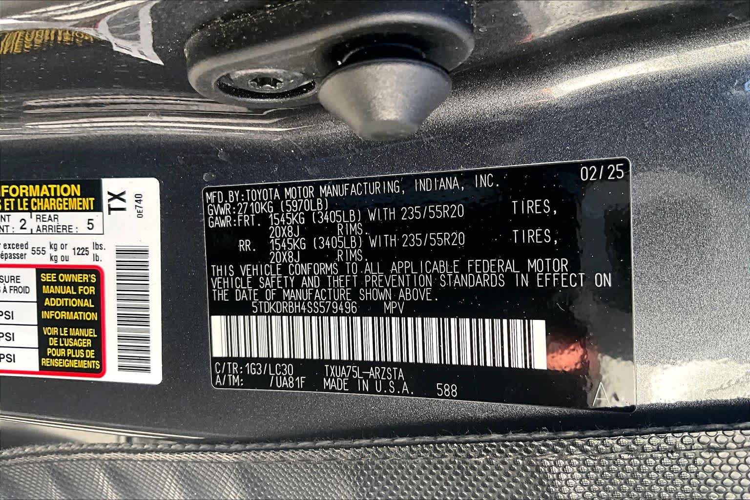 Used 2025 Magnetic Gray Metallic Toyota XSE image 37