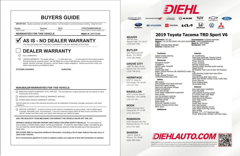 Used 2019 Black Toyota TRD Sport image 35