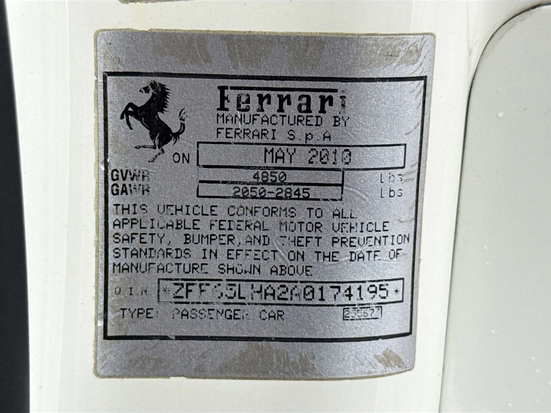Used 2010 Extra Sample Ferrari Base image 27