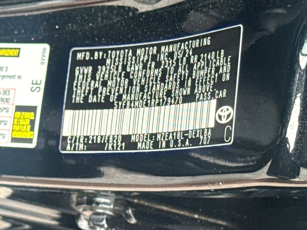 Used 2024 Black Toyota LE image 48