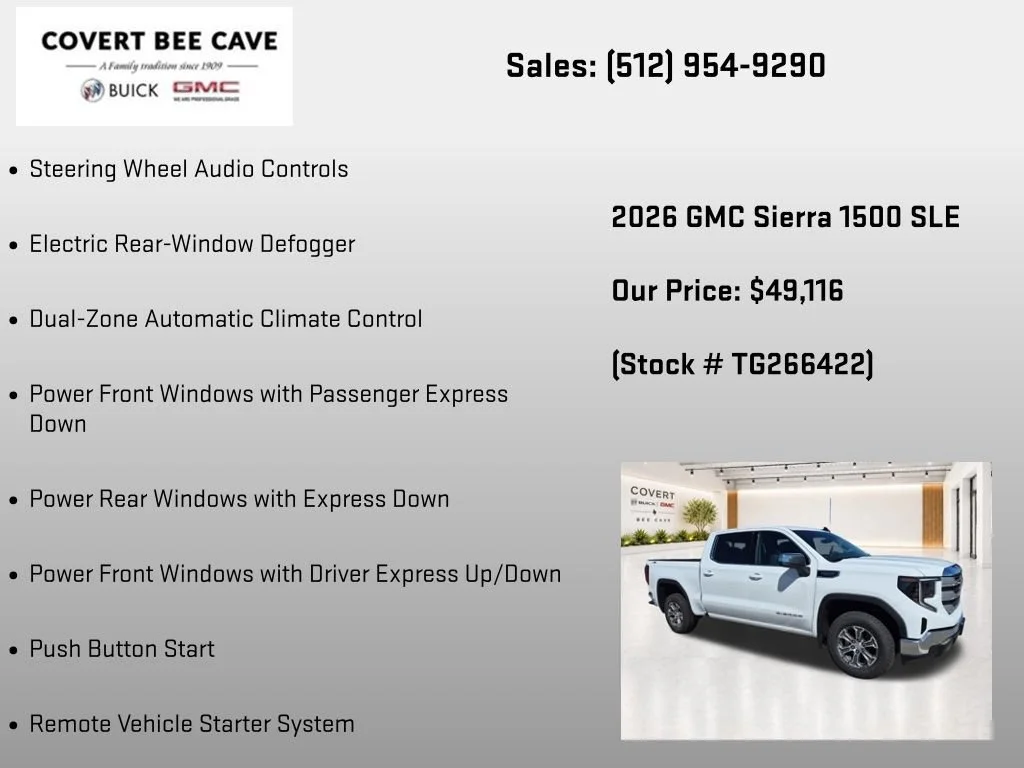 New 2026 Summit White GMC SLE image 37