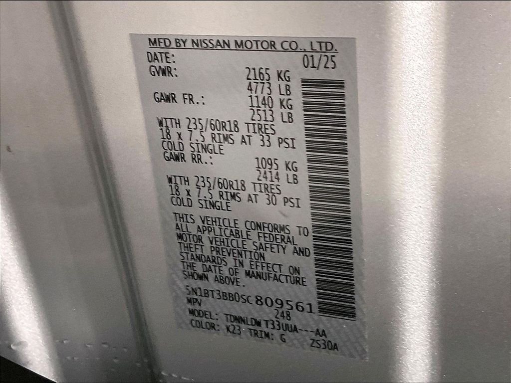 Used 2025 Silver Nissan SV image 35