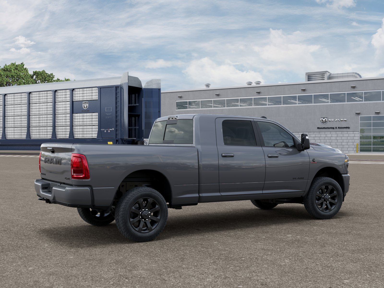New 2026 Ceramic Gray Clear-Coat Exterior Paint RAM Laramie image 2