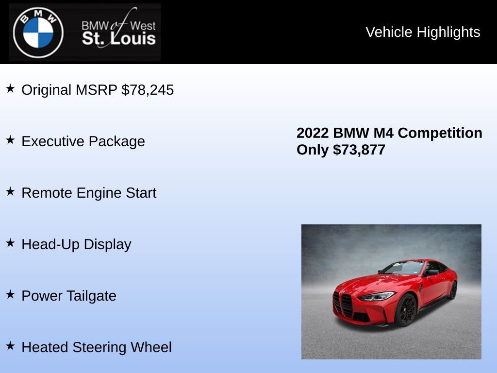 Used 2022 Red BMW Competition image 8
