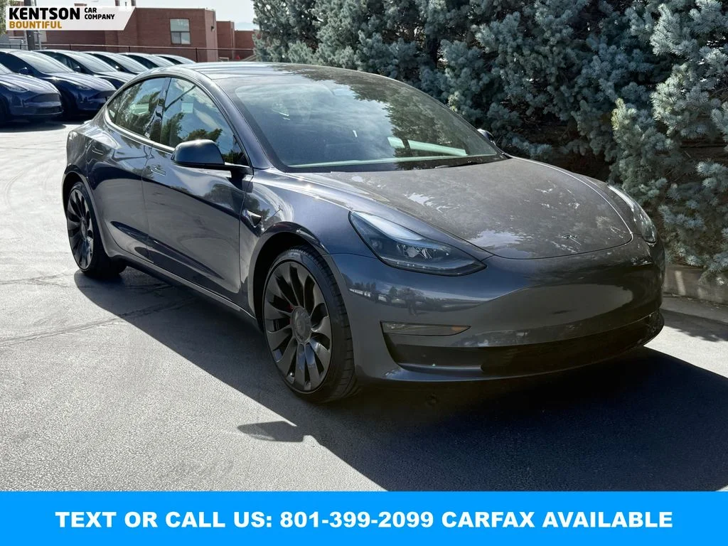 Used 2023 Gray Tesla Performance image 12