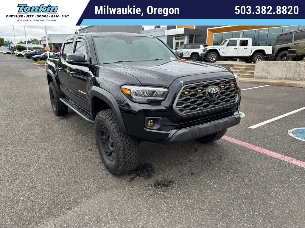 Used 2021 Midnight Black Metallic Toyota TRD Off-Road image 1