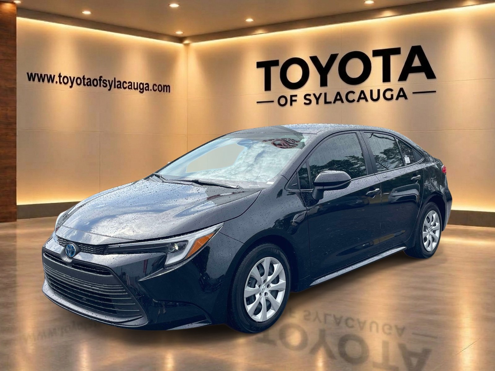 Used 2025 Midnight Black Metallic Toyota Hybrid LE image 5