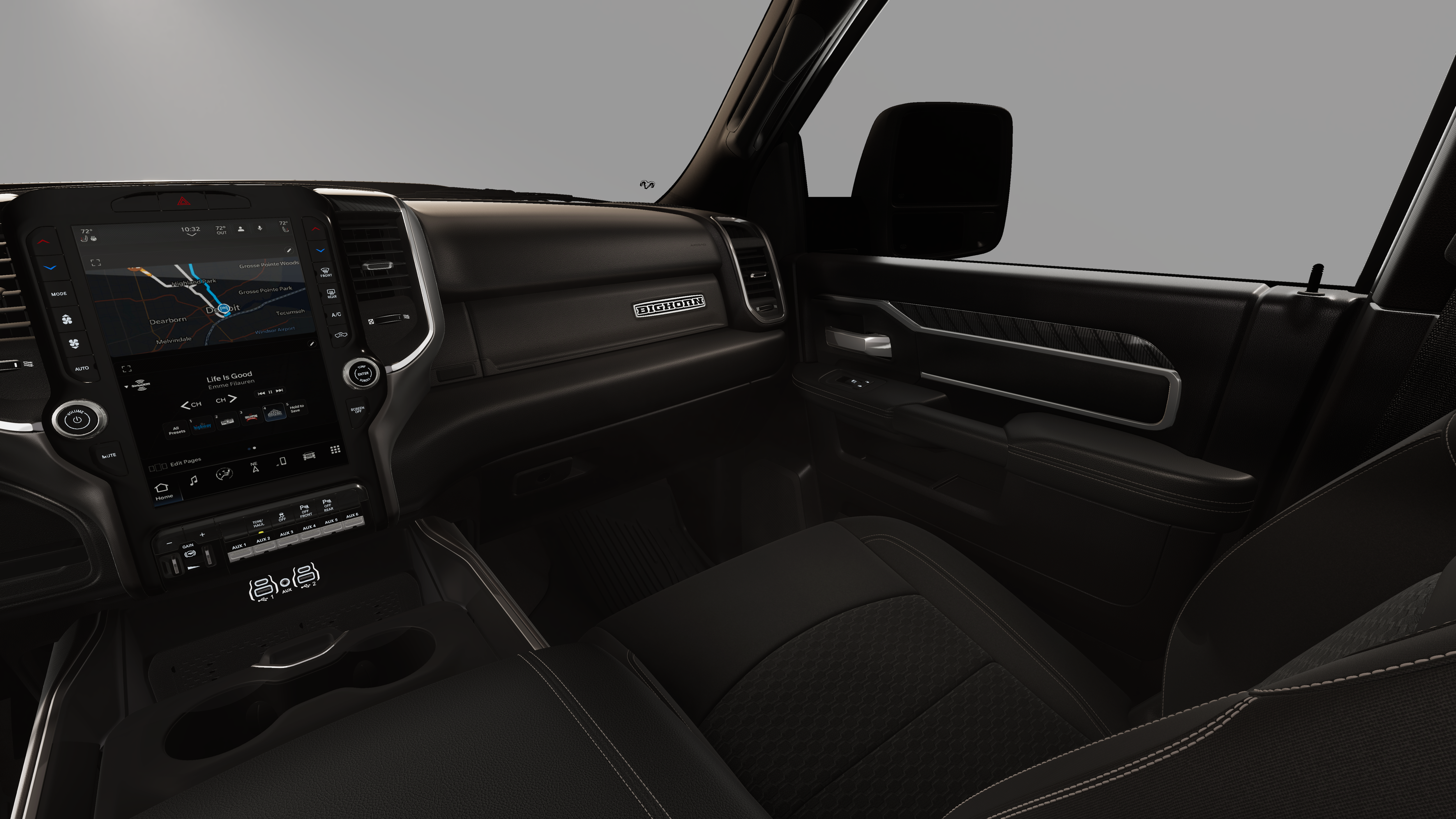 New 2026 Diamond Black Crystal Pearl-Coat Exterior Paint RAM Big Horn image 19
