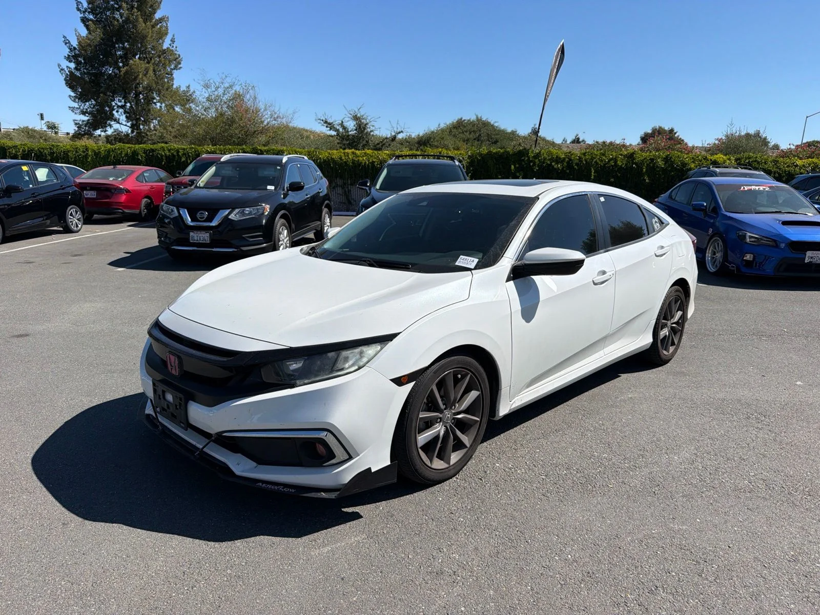 Used 2019 White Orchid Pearl Honda EX image 3