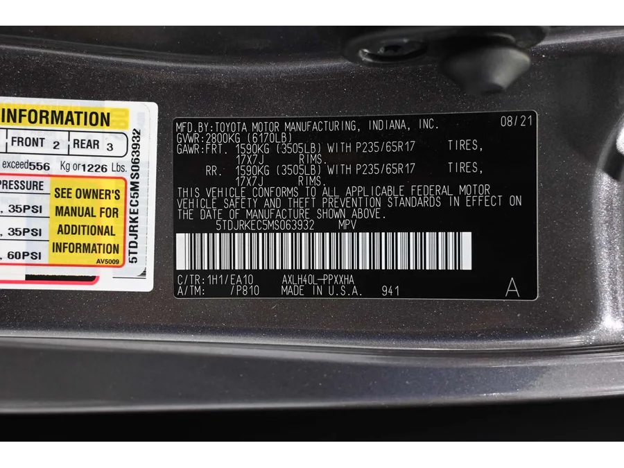 Used 2021 GRAY Toyota XLE Mobility Handicap Van image 34