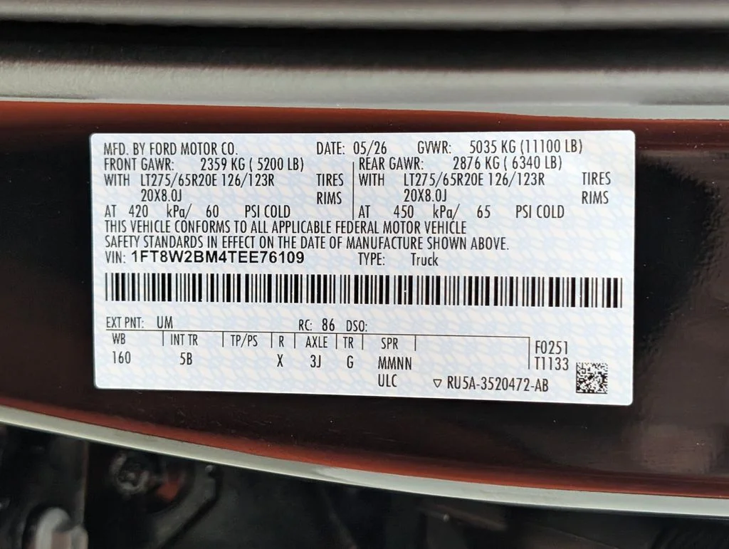 New 2026 Agate Black Metallic Ford F-250® Lariat® image 35