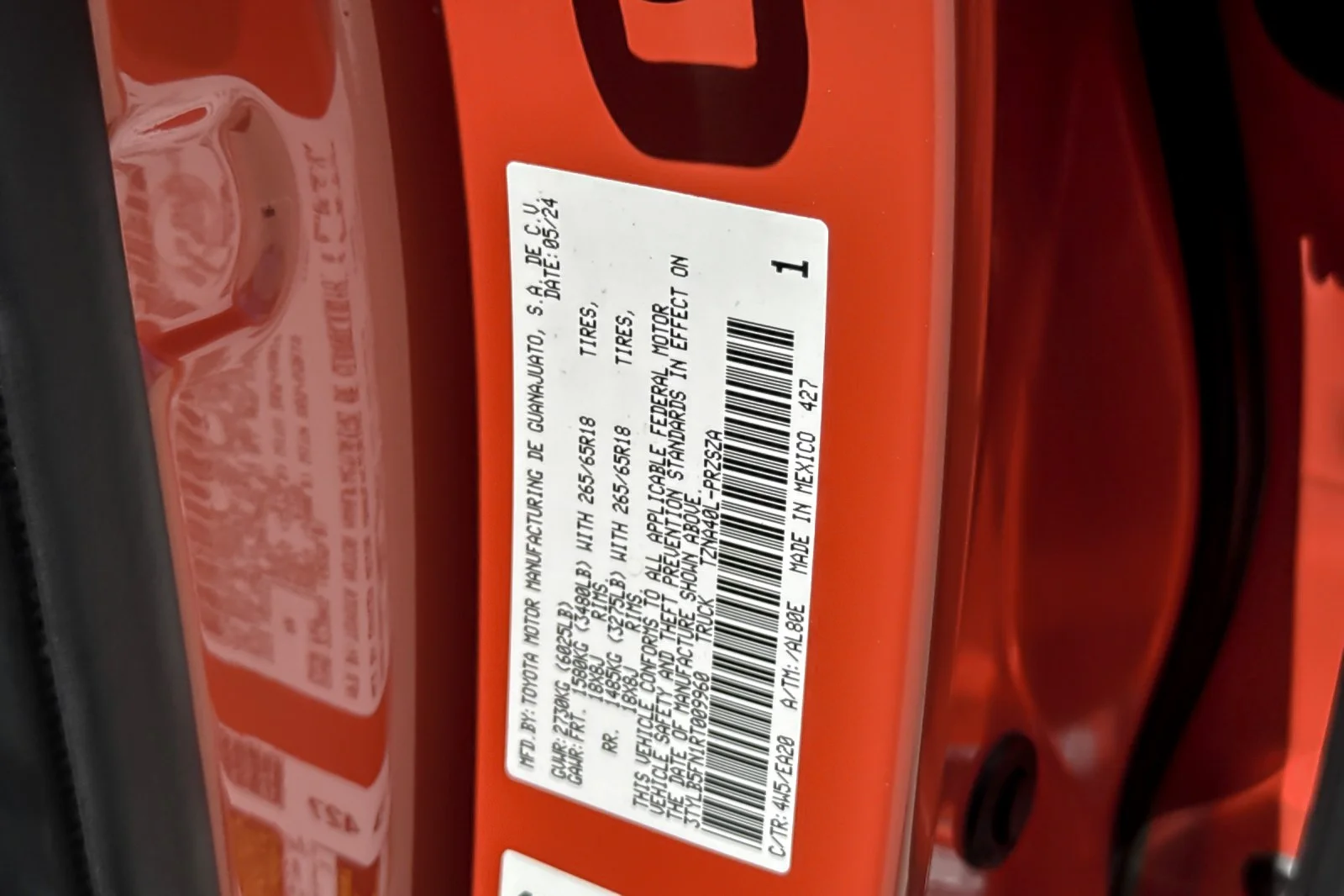 Certified Used 2024 Solar Octane Toyota TRD Sport image 26