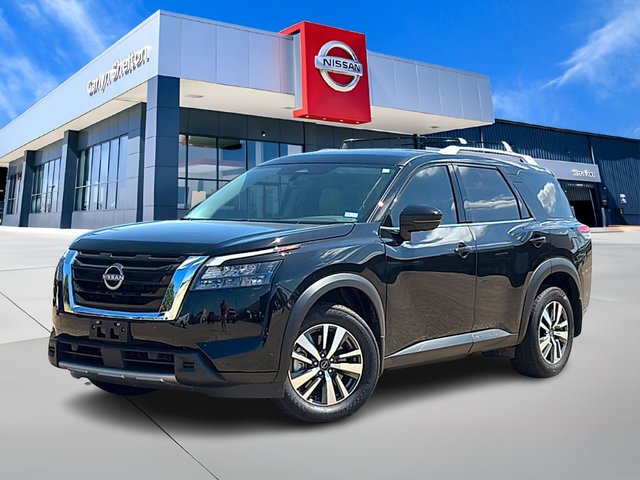Pre-Owned 2025 Nissan Pathfinder 3.5L V-6 direct injection, DOHC, variable valve control, regular gasoline, engine with 284HP FWD SL FWD