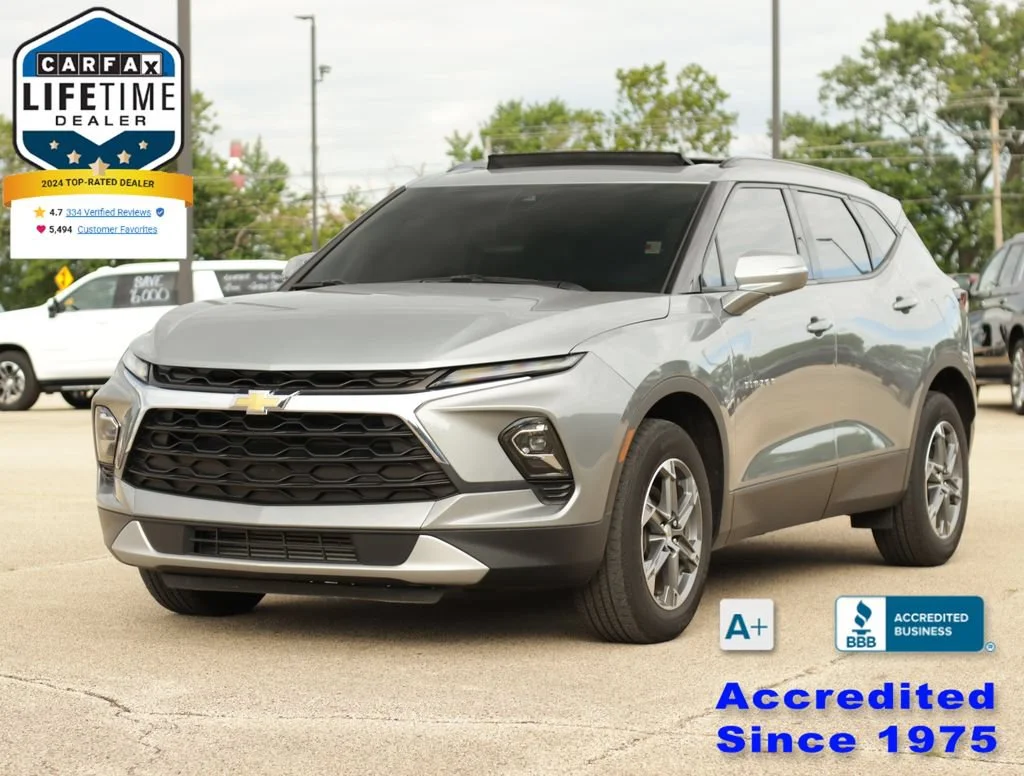 Used 2024 Sterling Gray Metallic Chevrolet 3LT image 3