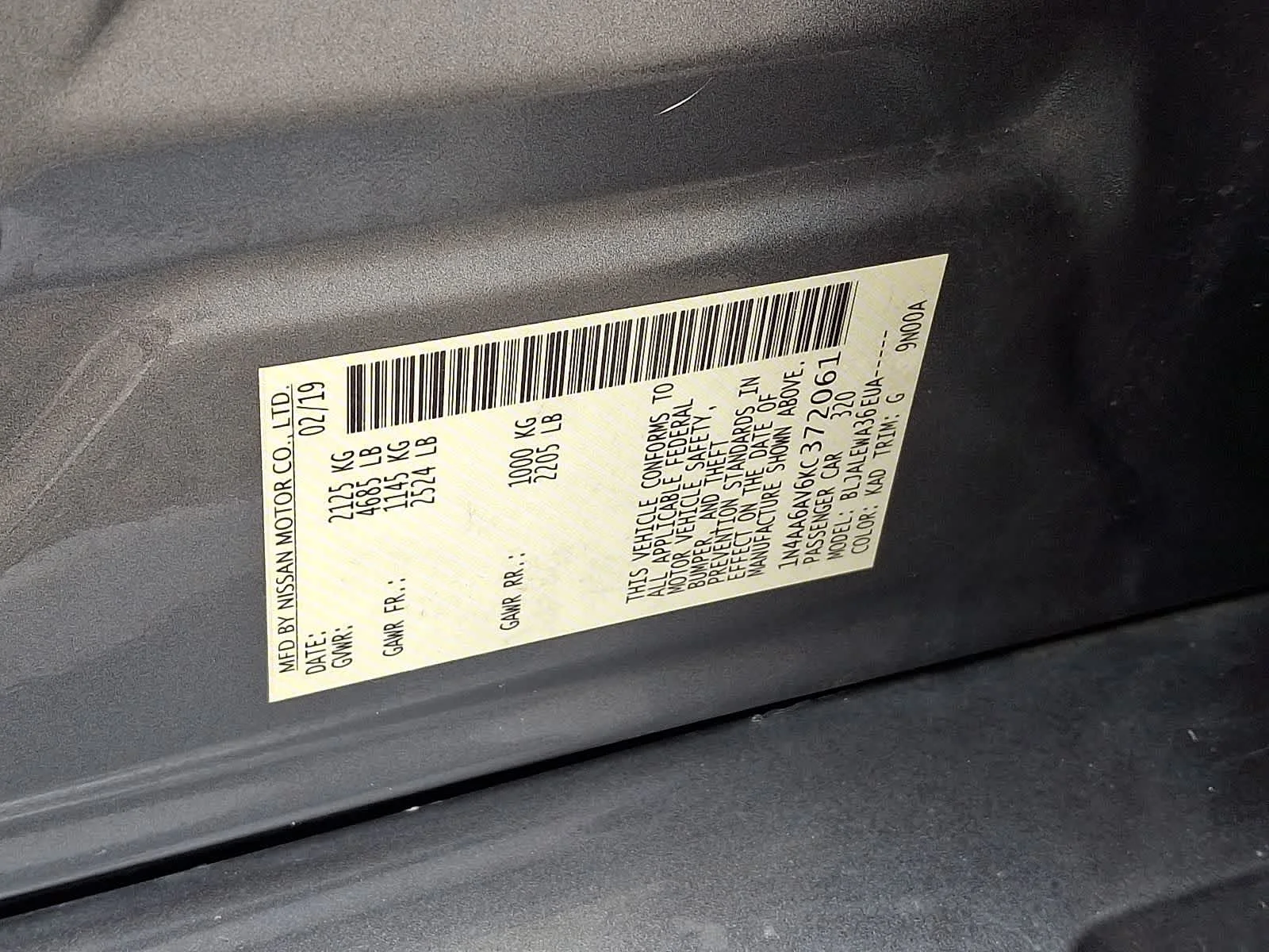Used 2019 Gun Metallic Nissan SL image 30
