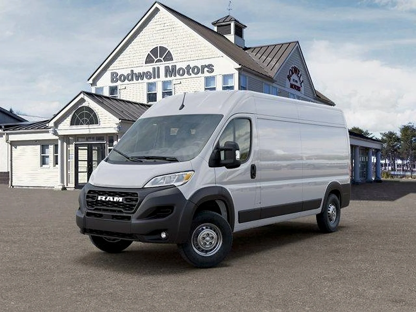 New 2026 Bright White Clear-Coat Exterior Paint RAM Cargo Van Tradesman High Roof 159" WB w/Pass Seat image 1