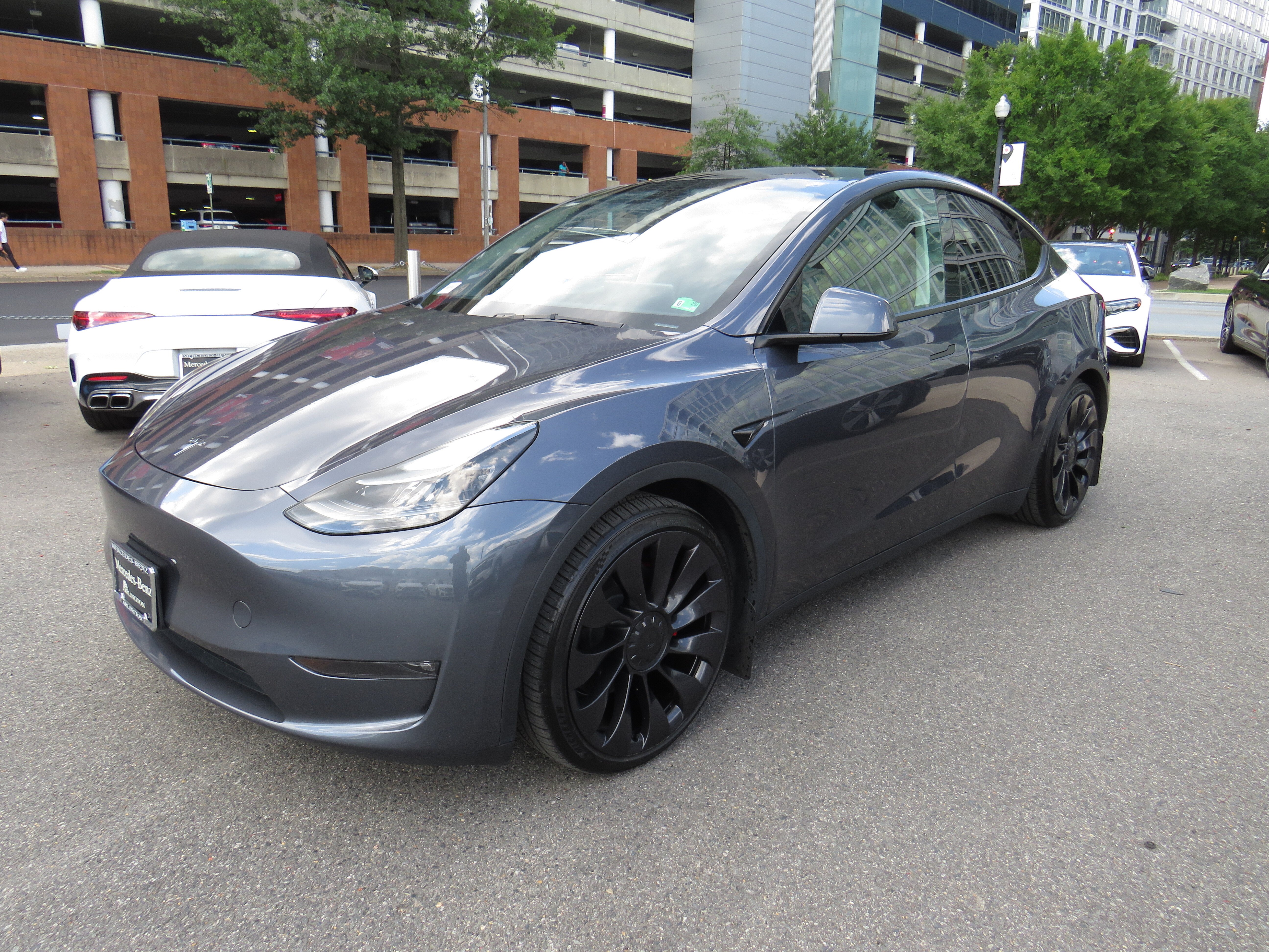 Used 2023 Midnight Silver Metallic Tesla Performance image 1