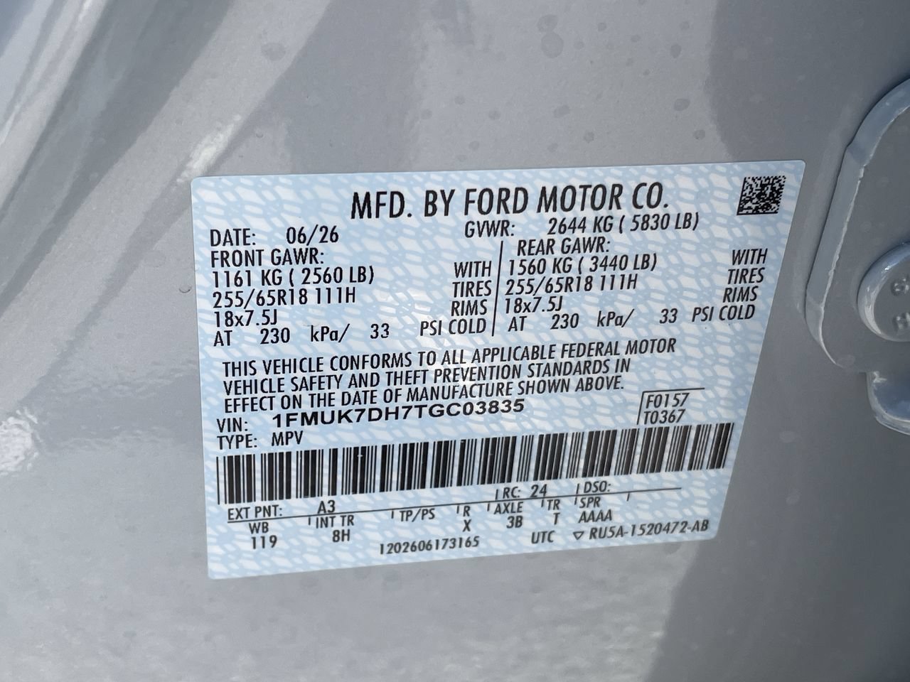 New 2026 Space White Metallic Ford Active image 32