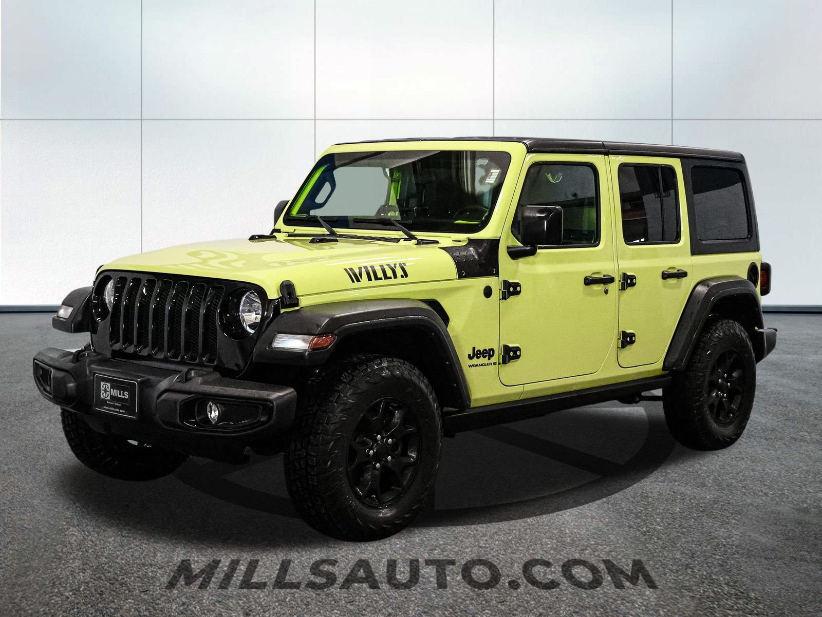 Certified 2023 Jeep Wrangler 4-Door Willys Sport with VIN 1C4HJXDG9PW508376 for sale in Baxter, Minnesota