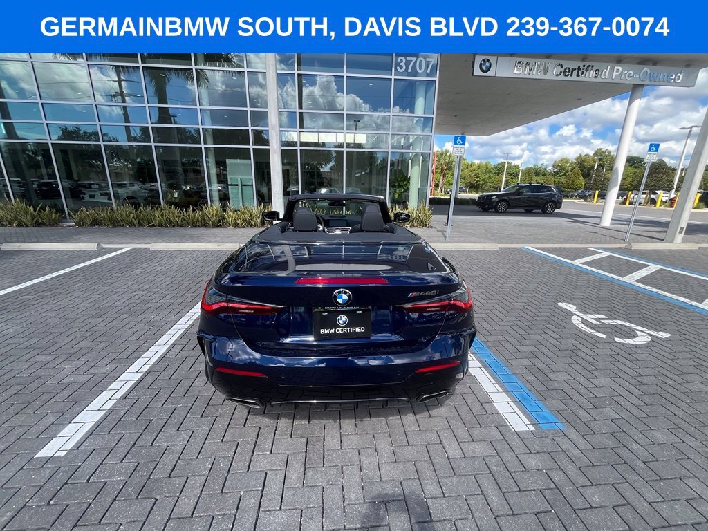 Certified Used 2023 Tanzanite Blue II Metallic BMW M440i image 14