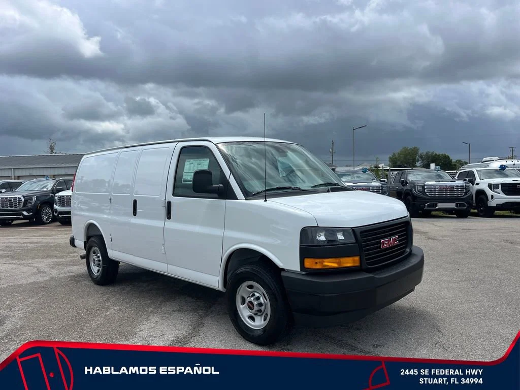New 2026 Summit White GMC Work Van image 2