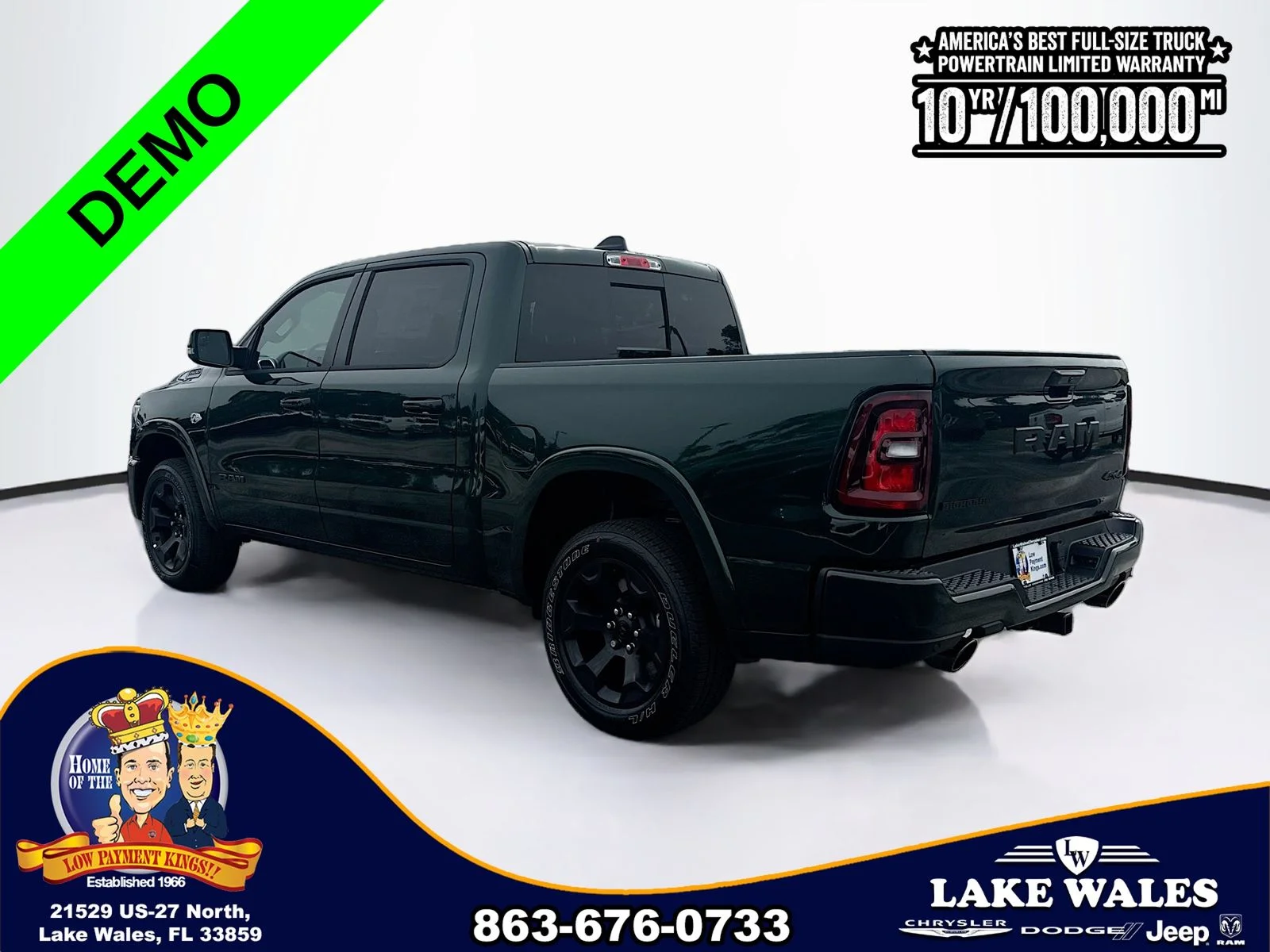 New 2026 Serrano-Green Metallic Exterior Paint RAM BIG HORN image 4