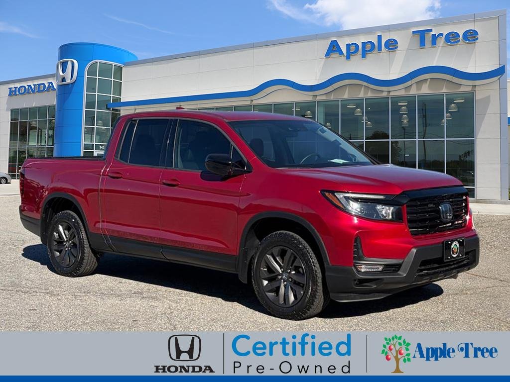 Used 2021 Radiant Red Metallic II Honda AWD SPORT image 2