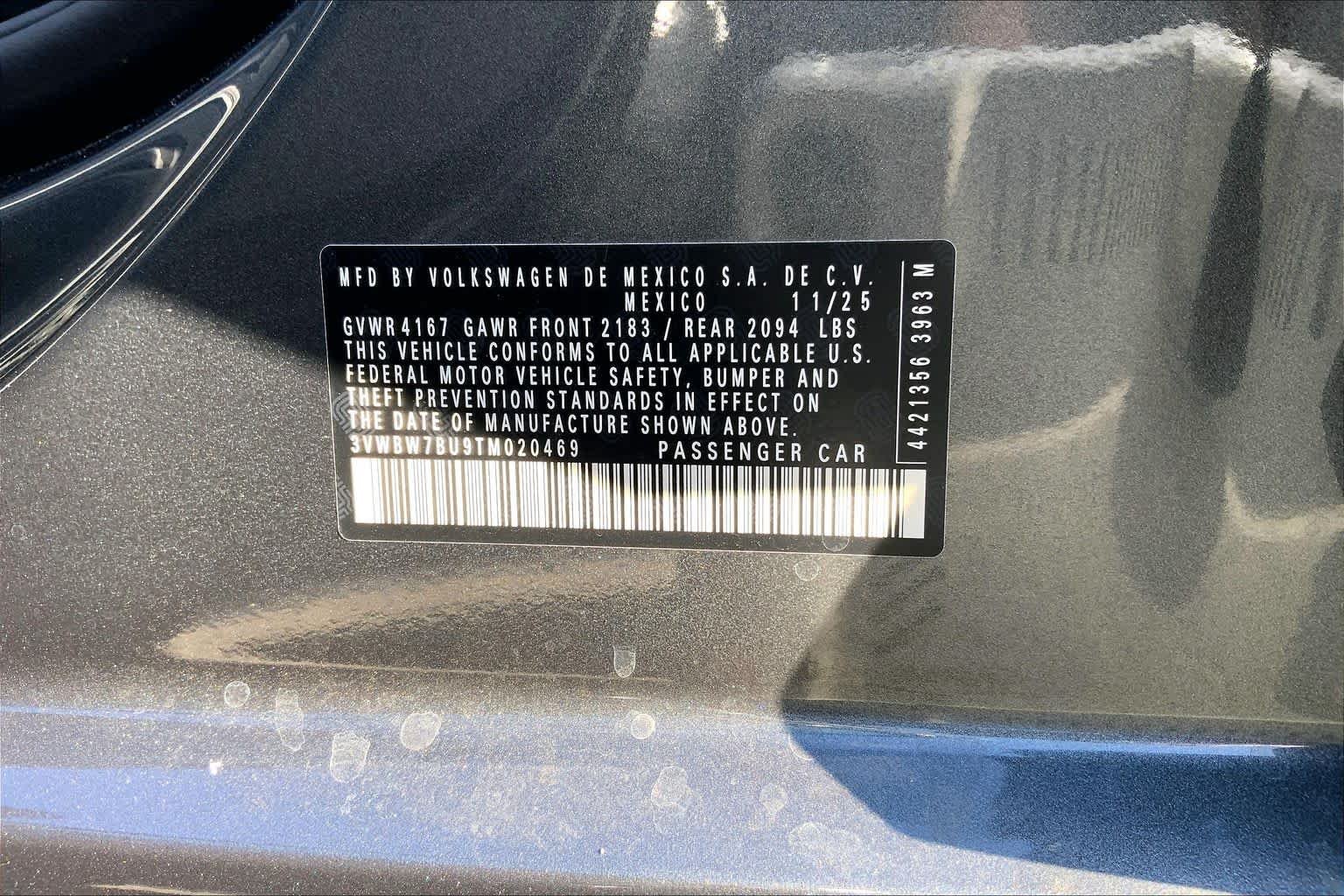New 2026 Platinum Gray Metallic Volkswagen Sport image 19