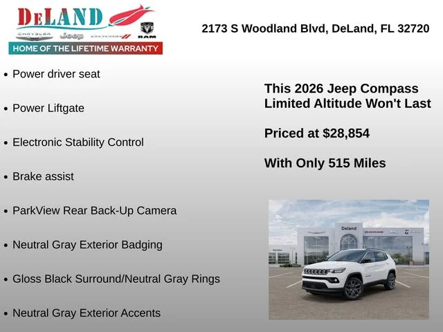 New 2026 Bright White Clear-Coat Exterior Paint Jeep Limited image 12