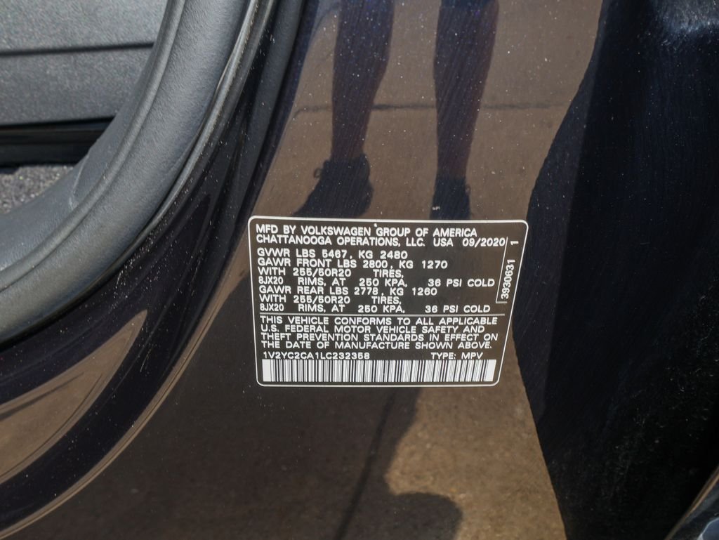Certified Used 2020 Black Volkswagen 2.0T SE w/Technology image 29